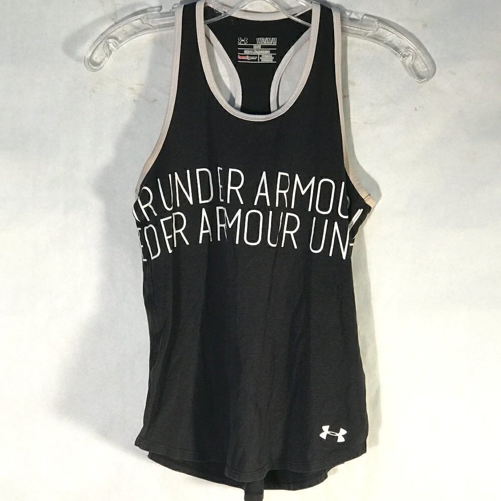 Under Armour Youth Medium Black Workout Tank Top Tee